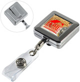 Chrome Retractable Custom Badge Reel - view 1