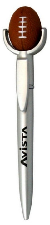 Football Shaped Squeeze Top Customized Pen - view 2