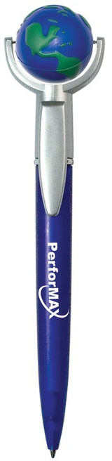 Earth Shaped Squeeze Top Customized Pen - view 1