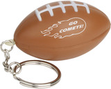 Football Shaped Custom Keychain Stress Ball - view 2
