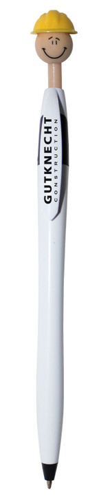 Smilez Construction Worker Javelin Style Custom Pens - view 2