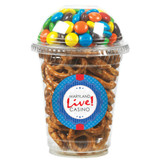 Duo Custom Cup w/ Salted Pretzels & M&M's® - view 1