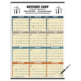 Time Management Span-A-Year Laminated Custom Calendar w/ Marker