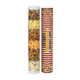 Flavored Popcorn Treats in Custom Tube Packaging