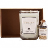 Custom Scented Candle & Safety Matches Gift Set - 8 oz. - view 2
