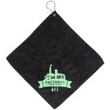 Microfiber Custom Golf Towel w/ Grommet & Hook - 12
