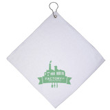 Microfiber Custom Golf Towel w/ Grommet & Hook - 12