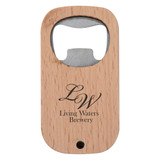 Bamboo Custom Bottle Opener - view 2
