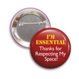 Round Safety Pin Back Custom Button - 3