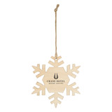 Wood Custom Ornament - Snowflake