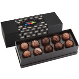 Custom 10 Piece Decadent Truffle Chocolate Box - view 2