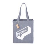 Recycled Cotton Custom Tote Bag - 11"w x 13"h x 6"d