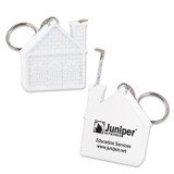 House Tape Measure Promotional Keychain - 3' - view 2