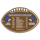 Jumbo Football Custom Magnet - 20 mil