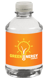 Clear Custom Bottled Water - 8 oz.
