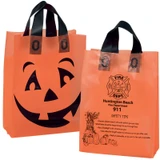 Orange Frosted Pumpkin Promo Shopping Bag - 10