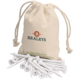 Eco-friendly Golf Tees w/ Logo Bag