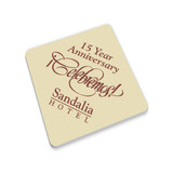 Square Paperboard Custom Coasters - 3.75" x 3.75"