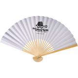 Oriental Bamboo Folding Promotional Fan - view 1