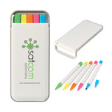 Custom Logo Highlighter Set in Pocket Case - view 1