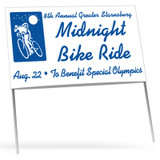 Double-Sided Poly Bag Custom Yard Sign - 26"w x 16"h