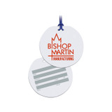 Round Heavy Duty Write-On Logo Bag Tag - view 2