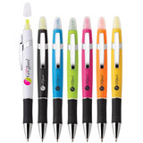 Viva Ballpoint Promotional Pen & Highlighter w/ Black Comfort Grip