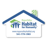 Specialty Shaped Promotional Magnet - Small House - 20 mil - view 2