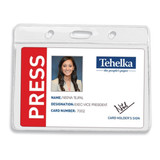 Vinyl Badge Holder - 3.75"w x 3"h