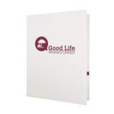 Glossy Custom Logo Paper Presentation Folder - 9"w x 12"h