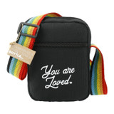 Rainbow rPET Crossbody Custom Logo Tote - view 1