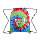 All Over Tie Dye Custom Drawstring Bag - 13"w x 17"h