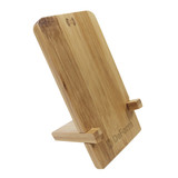 Bamboo Custom Wireless Charging Phone Stand - view 1