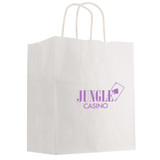 White Kraft Paper Branded Shopping Bag - 13