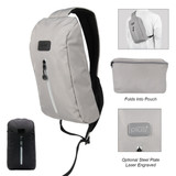 rPET Eco Custom Printed Sling Backpack - 7.75