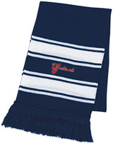 Two-Tone Knit Custom Scarf w/ Fringes - view 1