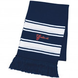 Two-Tone Knit Custom Scarf w/ Fringes - view 6