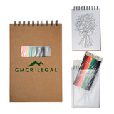 Notebook Custom Coloring Book w/ Colored Pencils - view 2