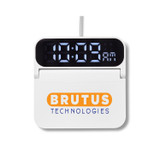 Foldable Branded Alarm Clock Charging Pad Combo - view 3