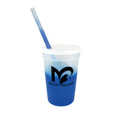 Mood Color Changing Custom Logo Stadium Cup Set - 17 oz. - view 1