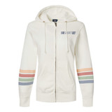 Striped Sleeves Custom Full-Zip Hoodie - Women's - view 3