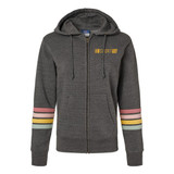Striped Sleeves Custom Full-Zip Hoodie - Women's - view 4