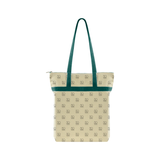 Custom Logo All-Over Print Zippered Tote Bag - 15