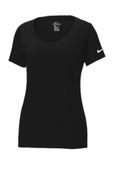 Nike® Custom Logo Dri-FIT® Blend Scoop Neck Tee - Women's - view 4