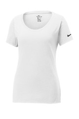 Nike® Custom Logo Dri-FIT® Blend Scoop Neck Tee - Women's - view 6