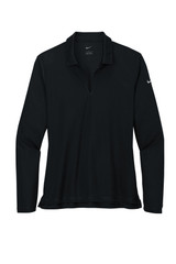 Nike® Dri-FIT® Micro Pique 2.0 Branded  Long Sleeve Polo - Women's - view 2