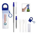 Ultimate Reusable Straw & Utensil Custom Travel Kit - view 2