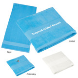 Custom Ultra-Absorbent Lightweight Cotton Beach Towel - view 3