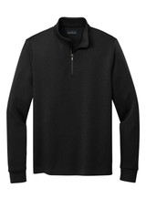 Brooks Brothers® Branded Double-Knit 1/4-Zip Pullover - view 2