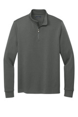 Brooks Brothers® Branded Double-Knit 1/4-Zip Pullover - view 5